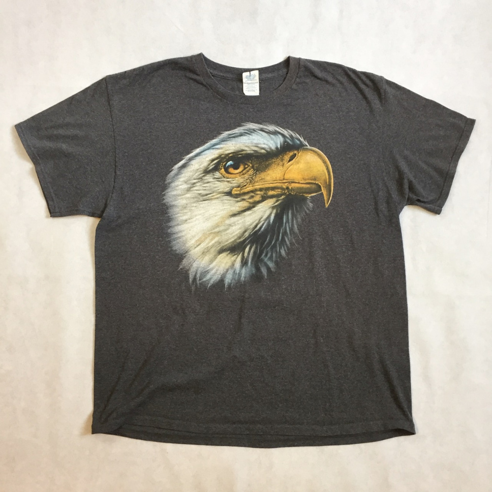 Giant Bald Eagle Head Dark Grey Tee